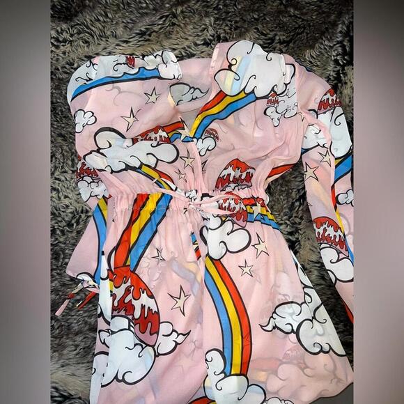 Mira Mikati Rainbow Ray Printed Dress, Size 2 - Picture 9 of 9